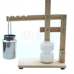 Ruční, jednopístový dřevěný lis