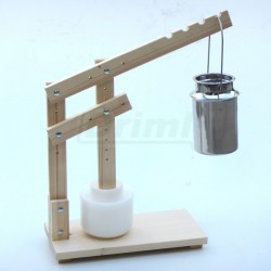 Ruční, jednopístový dřevěný lis