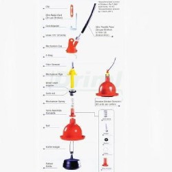 Zátěžová napáječka pro drůbež PLASSON KH3 plastová s připojovací klemou a ventilem, pro cca 100 brojlerů