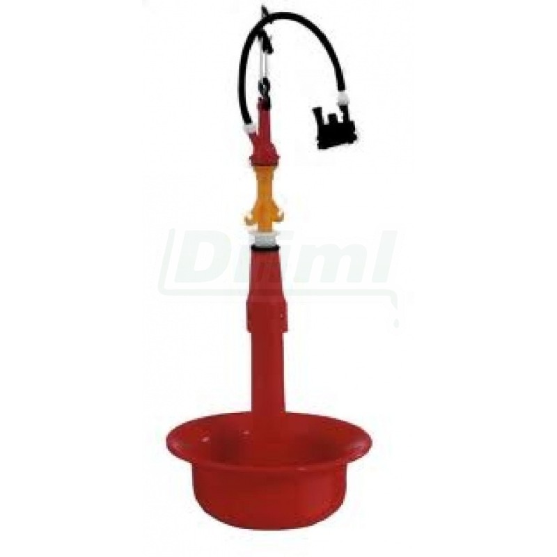 Zátěžová napáječka pro krůty AQUAMAX 29 cm, těžký plast, se stonkovým středem, pro cca 30 ks krůt