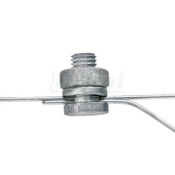 Spojka na drát Al slitina se šroubem, pozink