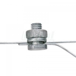 Spojka na drát Al slitina se šroubem, pozink