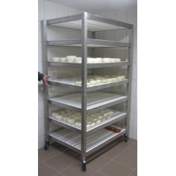 Regál pro ukládání - zrání sýrů