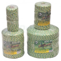 EURO lanko PE, návin 100m, ? 3mm, 13 ?/100m, bílo žluto zelené, 3x 0,25mm pocínovaná měď, pevnost 120 kg