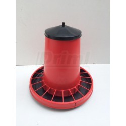 Tubusové krmítko s víkem pro bažanty, drůbež, holuby - plast 15 kg