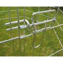 Výběh pro králíky, hlodavce a drůbež 144 x 112 x 60 cm, rovná střecha