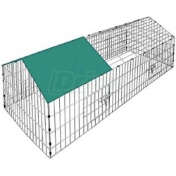 Výběh pro králíky, hlodavce a drůbež 210 x 103 x 103 cm, sedlová střecha