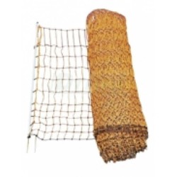 Síť ohradníková  pro drůbež, VODIVÁ - oranžová,  výška 106 cm, d. 50 m, dvojitá špička
