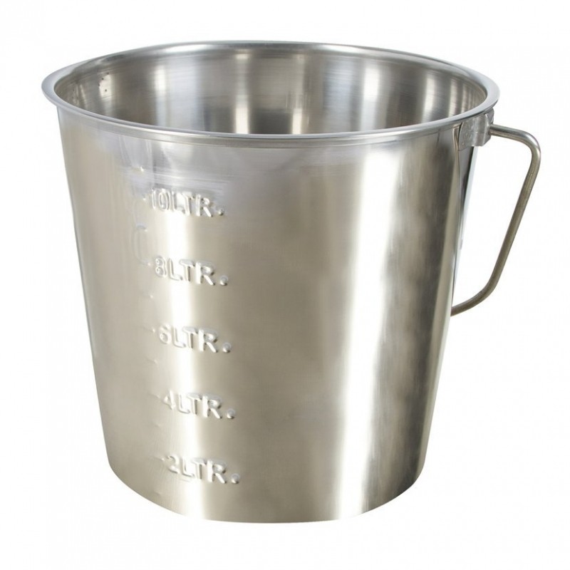 Kbelík nerezový 12l se stupnicí