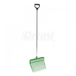 Místovací vidle Premium - zelené,  s násadou