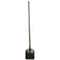 Lopata stájová ocelová s násadou -klad.lak