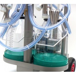 Dvoukonvové celonerezové dojení pro skot  MD332  2ASSS, 2x plastová konev 32 l