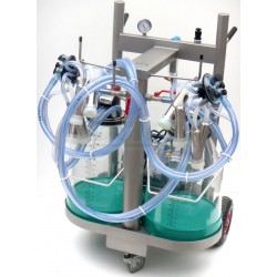 Dvoukonvové celonerezové dojení pro skot  MD332  2ASSS, 2x plastová konev 32 l