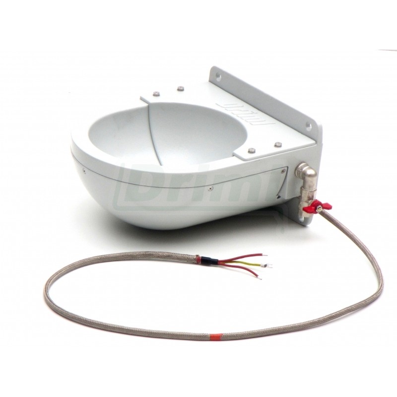 Vyhřívaná  dvouplášťová  napáječka 4 litry, 60 W, 60 cm vyhřívaný přívod