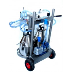 Dvoukonvové, celonerezové, asynchronní dojení pro 4 kozy