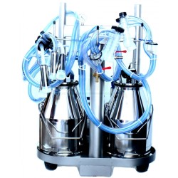 Dvoukonvové asynchronní celonerezové dojení 1 kráva+2 kozy