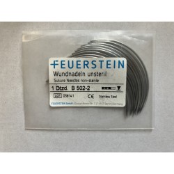 Chirurgické jehly s očky, velikost 2, 12ks