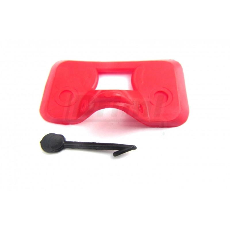 Brýle proti kanibalismu pro drůbež - větší, hranaté, komplet se závlačkou