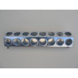 Žlabové krmítko 50 cm s kulatými otvory pro křepelky a kuřata