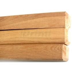 Kůl  dubový, 5 x 5 cm, délka 150 cm, sražené hrany, hoblovaný