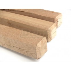 Kůl  dubový, 5 x 5 cm, délka 150 cm, sražené hrany, hoblovaný