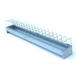 Žlabové krmítko mělké 1 m pro drůbež