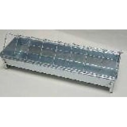 Žlabové krmítko střední 75 cm pro drůbež, pozinkováno