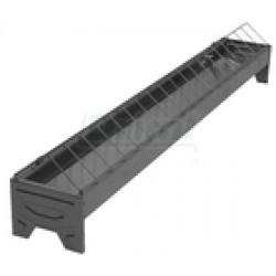 Žlabové krmítko střední 100 cm, pro drůbež, pozinkováno