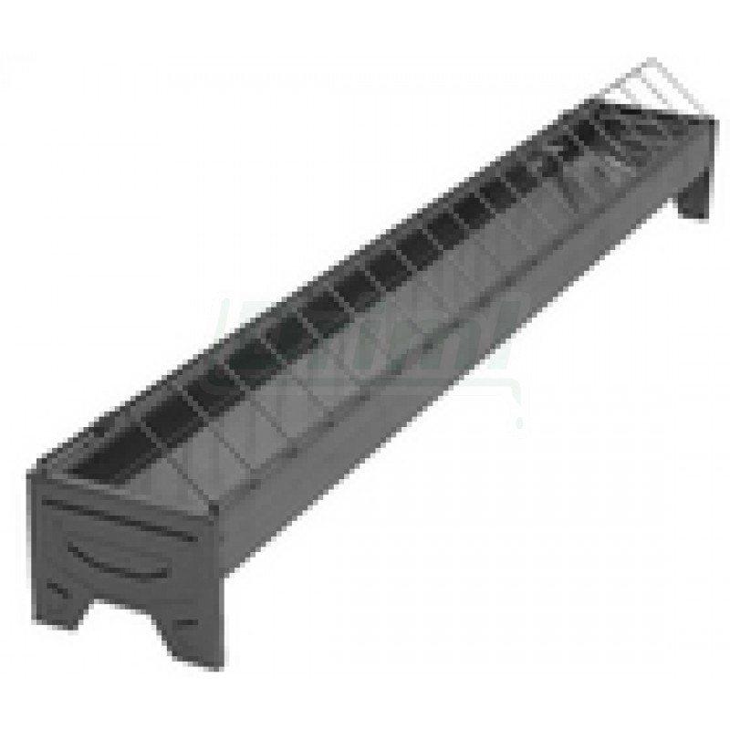 Žlabové krmítko střední 100 cm, pro drůbež, pozinkováno