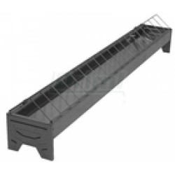 Žlabové krmítko střední 100 cm, pro drůbež, pozinkováno