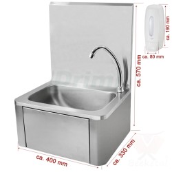 Nerezové gastro umývadlo HWB1- ovládání kolenem