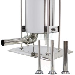 Elektrická, nerezová, plnička klobás BT15-E, 15 l se 4 nástavci