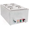 Elektrická vodní lázeň BBM4 s výpustí, 4 gastro nádoby s poklicí