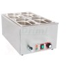 Elektrická vodní lázeň BBM4 s výpustí, 4 gastro nádoby s poklicí