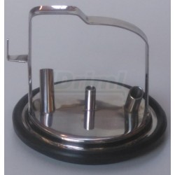 Víko nerezové s třmenem a se 3 výstupy