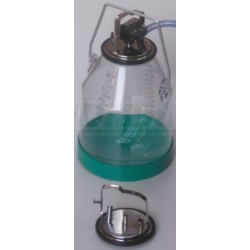 Víko nerezové s třmenem a se 3 výstupy