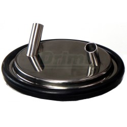 Nerezové víko dojicí se 2 výstupy