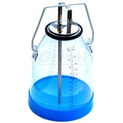 Víko s jehlou pro odčerpávání mléka z plastových 32 litrových konví