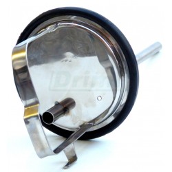 Víko s jehlou pro odčerpávání mléka z plastových 32 litrových konví