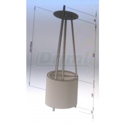 Ponorný tepelný výměník - chladič s míchadlem do dojicích konví do 40l