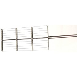 Profi sýrařská harfa ruční, nožovo strunová s dlouhým madlem, nerez AiSi 304