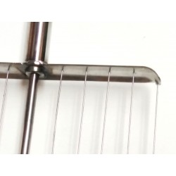 Profi sýrařská harfa ruční, nožovo strunová s dlouhým madlem, nerez AiSi 304