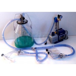 Přenosné dojení PDP25 AS2K pro 2 kozy, plastová transparentní konev 25 l