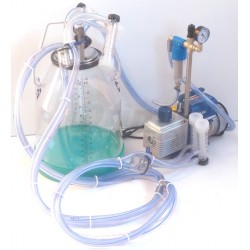 Přenosné dojení PDP25 AS2K pro 2 kozy, plastová transparentní konev 25 l