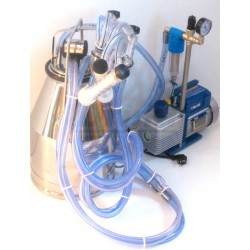 Přenosné dojení PD25 ASS2K pro 2 kozy, nerezová konev 25 l