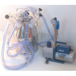 Přenosné dojení PD25 ASS2K pro 2 kozy, nerezová konev 25 l