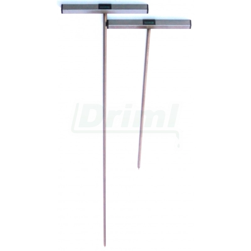 Teploměr vpichový, sonda 2 metry, digitální, stohový, pro měření teploty senáže, sena, slámy, do půdy atd.