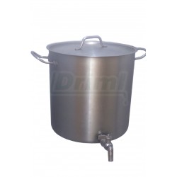 Nerezový hrnec 24l s madly, poklicí a vypouštěcím kohoutem  3/4