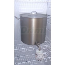 Nerezový hrnec 24l s madly, poklicí a vypouštěcím kohoutem  3/4