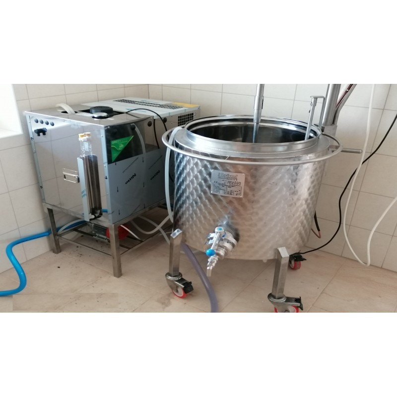 Šaržový paster - sýrařský kotel MSKD 110 Cooling do 90°C, 9 kW, s kompresorovým chlazením